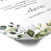 Greenery foliage verlaat gouden lijsten open staaf poster (Hoek)