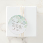 Greenery Foliage Waterverf Botanical Wedding Bedankjes Labels (In situ)