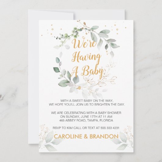 Greenery foliage We hebben een aankondiging van de (Voorkant)