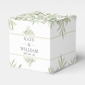 Greenery Foliage Weddenschap Bedankdoosjes (Voorkant Zijde)
