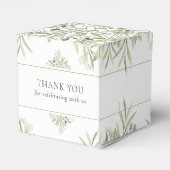 Greenery Foliage Weddenschap Bedankdoosjes (Achterkant)