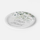 Greenery Foliage Wedding  Papieren Bordje (Gekanteld)