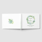 Greenery Foliage Wreath Wedding Gastenboek (Volledig)