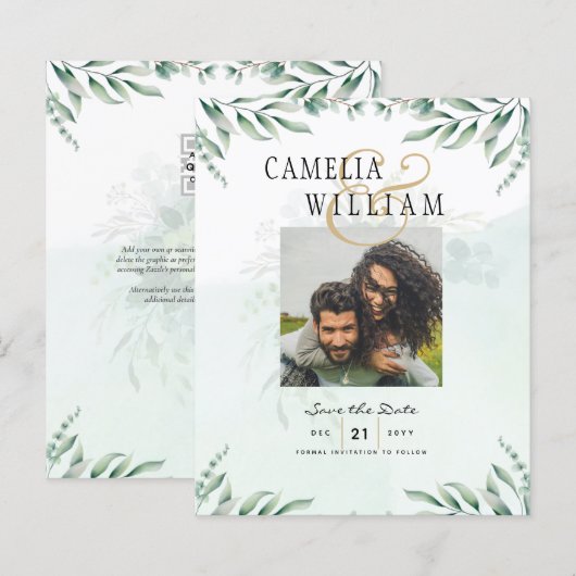 Greenery FOTO BEWAART DE EucalyptusBEGROTING (Voorkant / Achterkant)