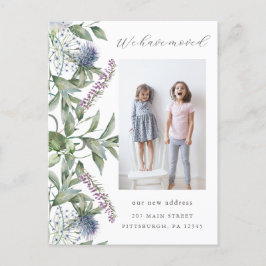 Greenery Foto Verandering van Adres Bewegend Briefkaart