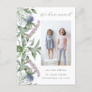 Greenery Foto Verandering van Adres Bewegend Briefkaart