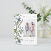 Greenery Foto Verandering van Adres Bewegend Briefkaart (Staand voorkant)