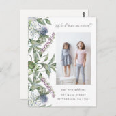 Greenery Foto Verandering van Adres Bewegend Briefkaart (Voorkant / Achterkant)