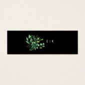 Greenery Fresh Leaf Modern Registry Insert Card Mini Visitekaartjes (Voorkant)