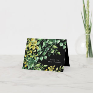 Greenery Fresh Leaf Modern Wedding Bedankt