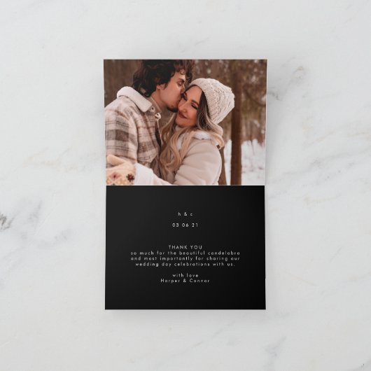 Greenery Fresh Leaf Modern Wedding Bedankt (Binnen)