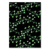 Greenery Fresh Leaf Modern Wedding Table Numbers Kaart (Achterkant)