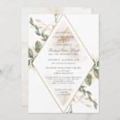 Greenery Funeral Celebration of Life Kaart (Voorkant / Achterkant)