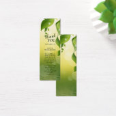Greenery Funeral Dank u Bladwijzer Mini Visitekaartjes (Bureau)