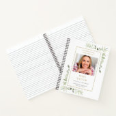 Greenery Funeral Memorial Celebration Guestbook Notitieboek (Binnen)