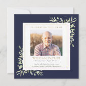 Greenery Funeral Memorial Order of Service Program (Voorkant)