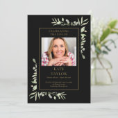 Greenery Funeral Memorial Order of Service Program Programmakaart (Staand voorkant)