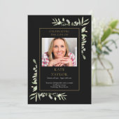 Greenery Funeral Memorial Order of Service Program Programmakaart (Staand voorkant)