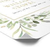 Greenery Funeral Share A Memory Sign Poster (Hoek)