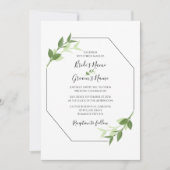 Greenery Garden laat Lijst bruiloft uitnodigen Kaart (Voorkant)
