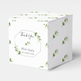 Greenery Garden Leaves Lijst Wedding Bedankdoosjes