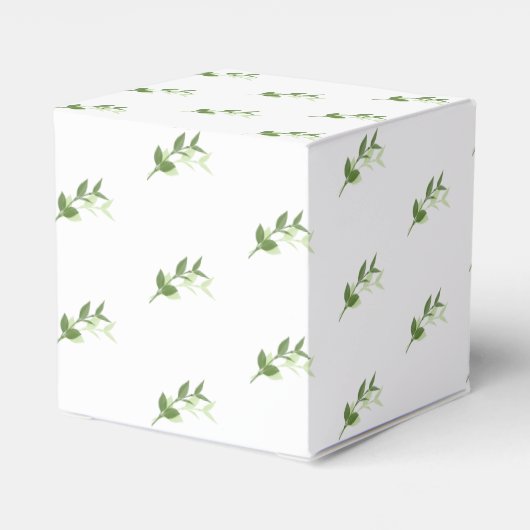 Greenery Garden Leaves Lijst Wedding Bedankdoosjes (Achterkant)