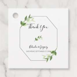 Greenery Garden Leaves Lijst Wedding Gift Bedankjes Labels