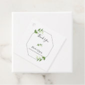 Greenery Garden Leaves Lijst Wedding Gift Bedankjes Labels (In situ)