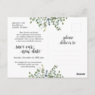 Greenery Garden, Love is Patient, Postponed Briefkaart