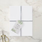 Greenery garden. Olive Branch bruiloft Bedankt Cadeaulabel (Met Touw)