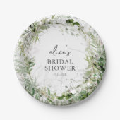 Greenery Garden Vrijgezellenfeest Papier Bord (Voorkant)