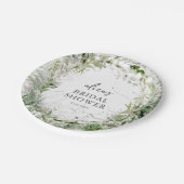 Greenery Garden Vrijgezellenfeest Papier Bord (Gekanteld)