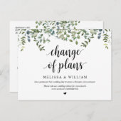 Greenery Garden, wijziging van plannen, uitgesteld Briefkaart (Voorkant / Achterkant)