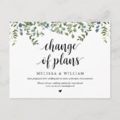 Greenery Garden, wijziging van plannen, uitgesteld Briefkaart (Voorkant)