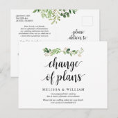 Greenery Garden, wijziging van plannen, uitgesteld Briefkaart (Voorkant / Achterkant)