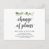 Greenery Garden, wijziging van plannen, uitgesteld Briefkaart (Voorkant)