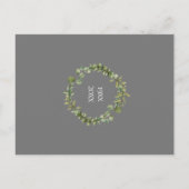 Greenery Garland 25e Jubileum Save the Date Briefkaart (Achterkant)
