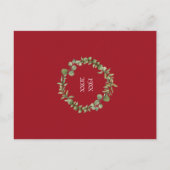 Greenery Garland 40e Jubileum Save the Date Briefkaart (Achterkant)