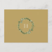 Greenery Garland 50th Jubileum Save the Date Aankondigingskaart (Achterkant)