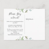 Greenery Garland Gold New Address We hebben Anno v Aankondigingskaart (Achterkant)