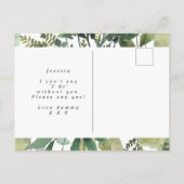 Greenery gebladerte zal je mijn bruidsmeisje kaart (Achterkant)