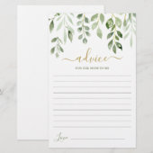 Greenery geeft advies aan moeder kaart (Voorkant / Achterkant)