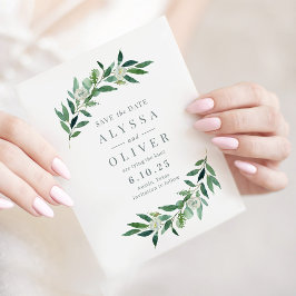 Greenery Geen foto Opslaan van de datum Kaart