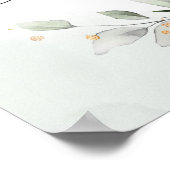 Greenery gender laat welkomstteken zien poster (Hoek)