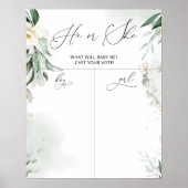 Greenery Gender onthult Boy of Girl grafiek Poster (Voorkant)