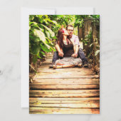 Greenery Geo | Roos Gold Foto op achterzijde Save The Date (Achterkant)