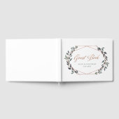 Greenery Geo | Roos Gold Wedding Gastenboek (Volledig)