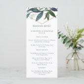 Greenery Geo | Roos Gold Wedding Menu (Staand voorkant)