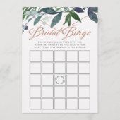 Greenery Geo | Vrijgezellenfeest Bingo Game Kaart (Voorkant)