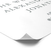 Greenery Geo | Welkom Roos Gold Weduwen Poster (Hoek)